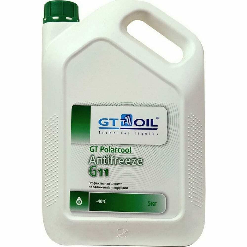 Жидкость охлаждающая GT OIL GT POLARCOOL G11 ЗЕЛЁНАЯ 4.5L 1950032214014 GT OIL, 1950032214014